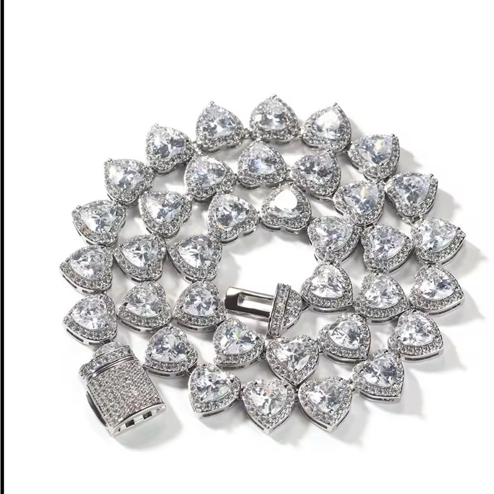 Silver Heart Necklace 16inch